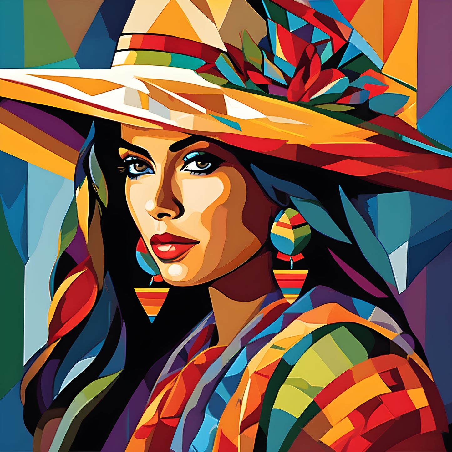 Mexican Girl PD (7) - Van-Go Paint-By-Number Kit