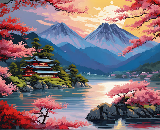 Amazing Places OD (422) - Miho no Matsubara, Japan - Van-Go Paint-By-Number Kit