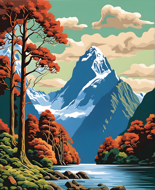 Amazing Places OD (174) - Milford Sound, New Zealand - Van-Go Paint-By-Number Kit