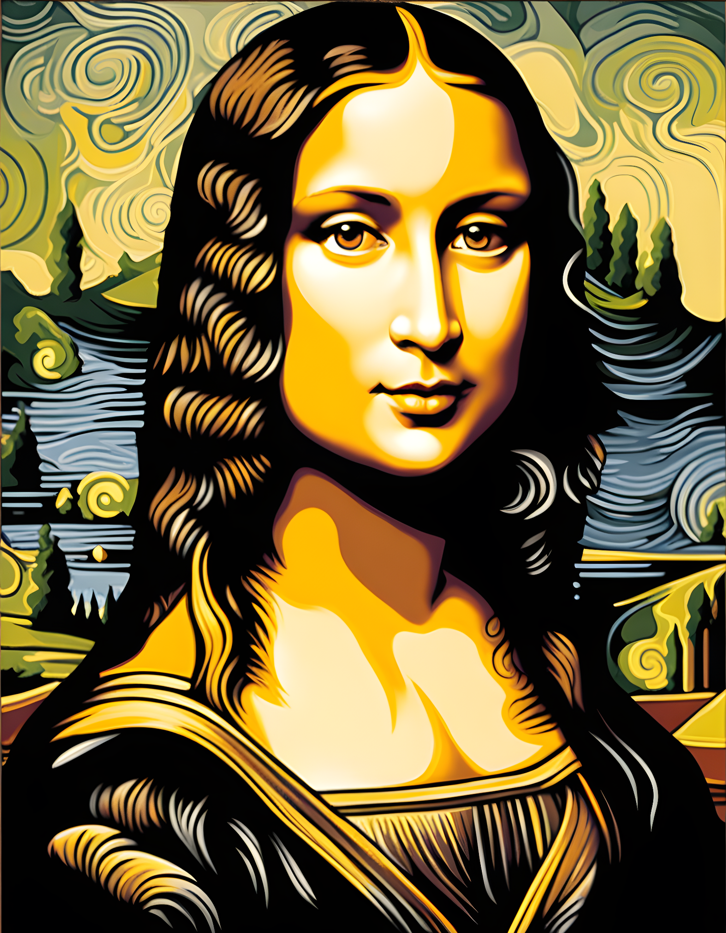 Mona Lisa by Leonardo da Vinci Collection PD (10) - Van-Go Paint-By-Number Kit