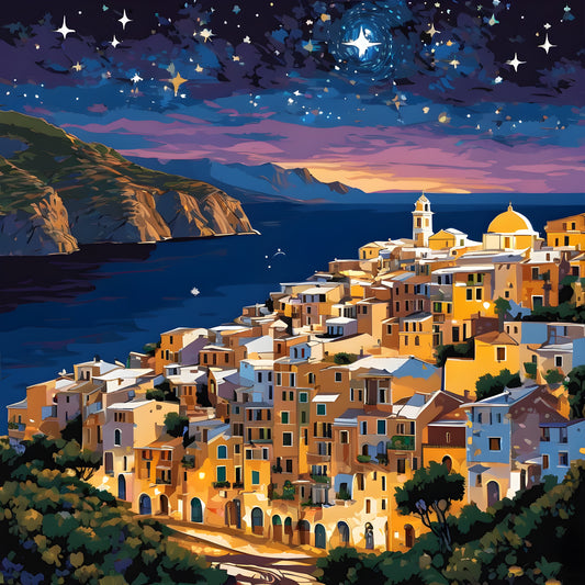 Monarolla Village, Italy PD (5) - at Starry Night - Van-Go Paint-By-Number Kit