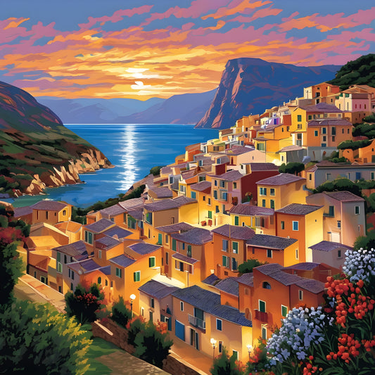 Monarolla Village, Italy PD (3) - Van-Go Paint-By-Number Kit