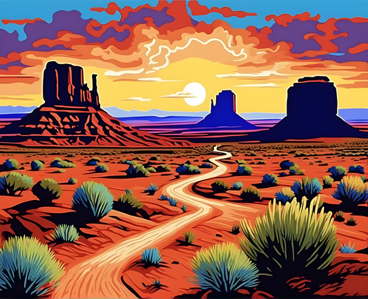 Amazing Places OD (183) - Monument Valley, USA - Van-Go Paint-By-Number Kit