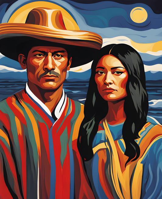 Māori people (2) - Van-Go Paint-By-Number Kit