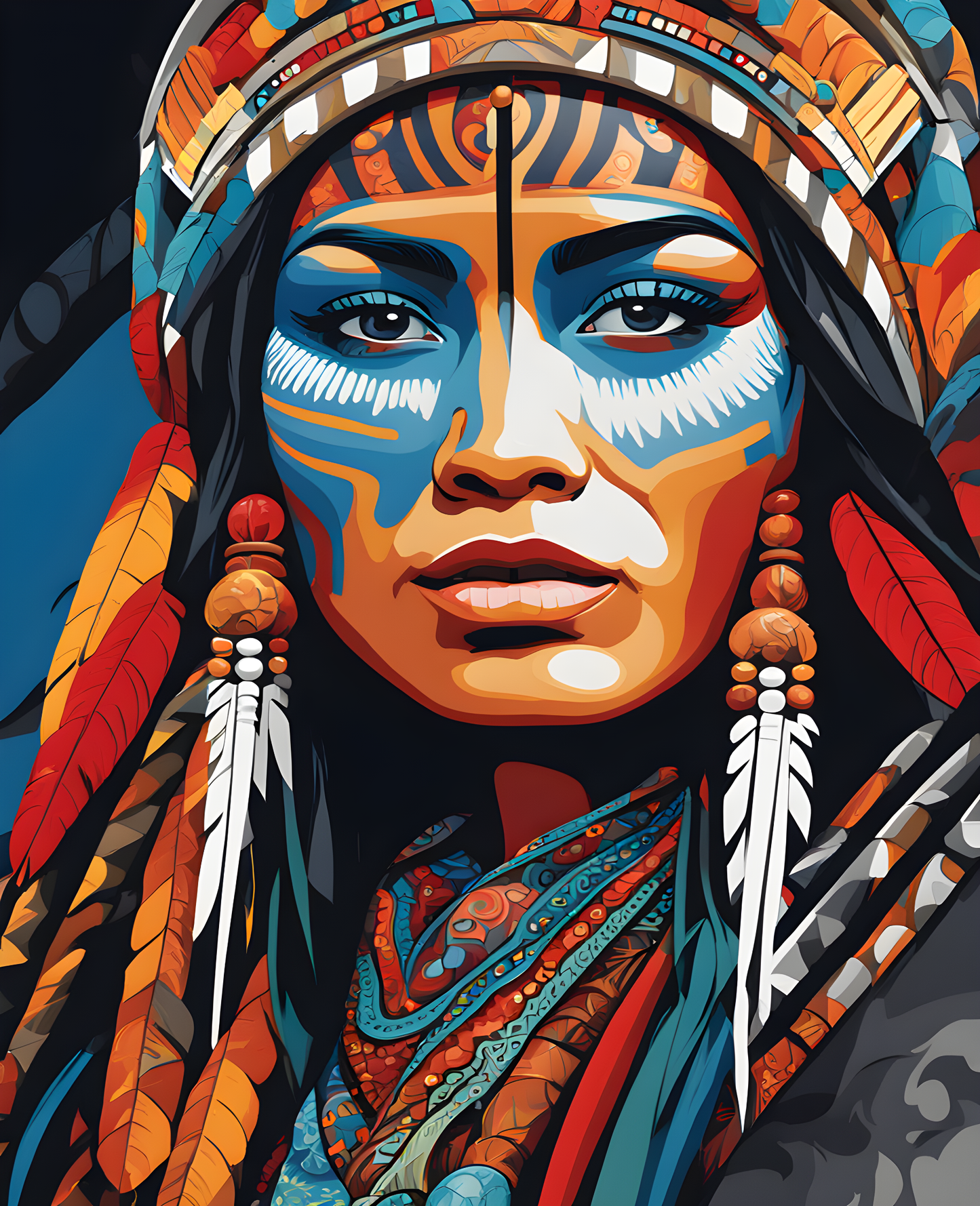 Māori people (3) - Van-Go Paint-By-Number Kit