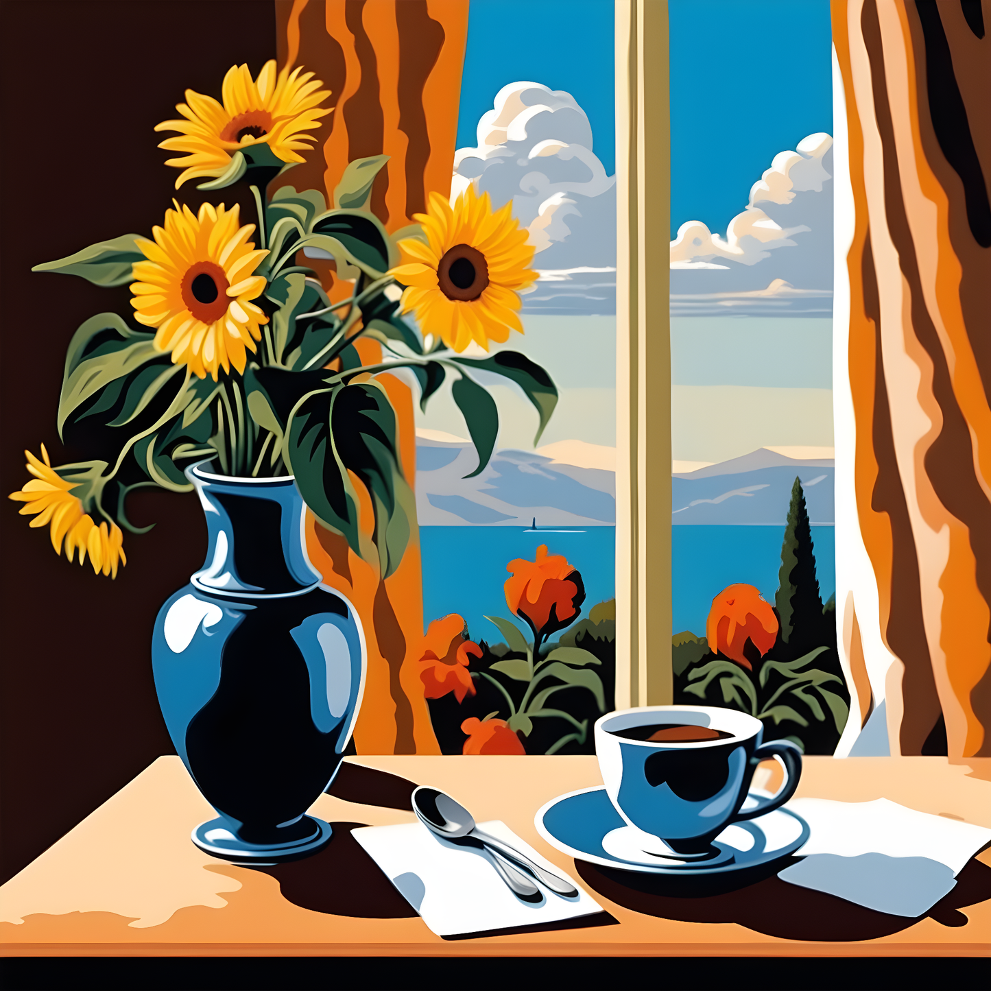 Morning Arrangement (1) - Van-Go Paint-By-Number Kit