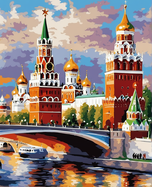 Moscow Kremlin (2) - Van-Go Paint-By-Number Kit