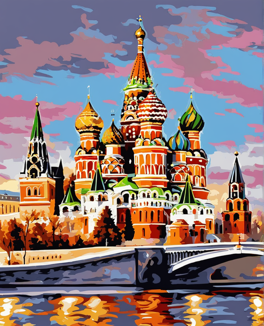 Moscow Kremlin (1) - Van-Go Paint-By-Number Kit