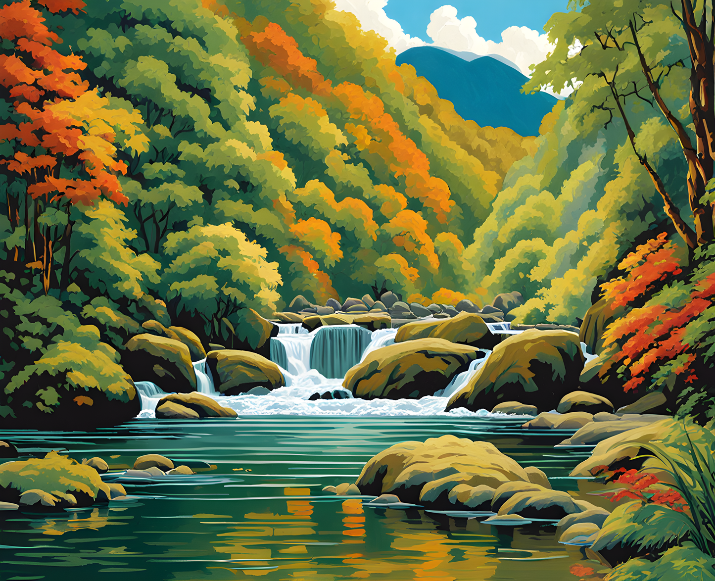 Australia Collection PD (98) - Mossman Gorge, QLD - Van-Go Paint-By-Number