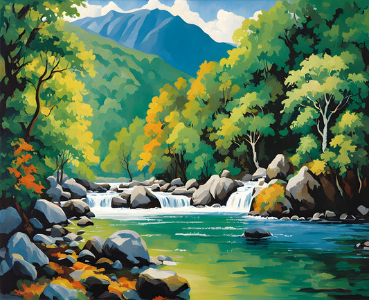 Australia Collection PD (99) - Mossman Gorge, QLD - Van-Go Paint-By-Number