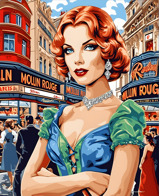 Paris Collection OD (46) - Moulin Rouge - Van-Go Paint-By-Number Kit