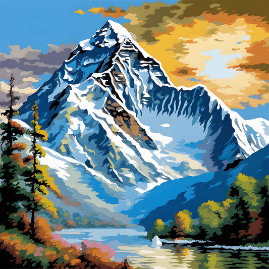 Mount Everest (2) - Van-Go Paint-By-Number Kit