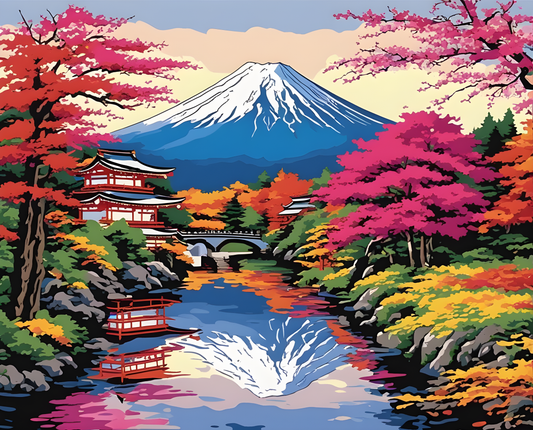 Amazing Places OD (188) - Mount Fuji, Japan - Van-Go Paint-By-Number Kit