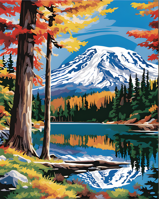 Mount Rainier National Park (2) - Van-Go Paint-By-Number Kit