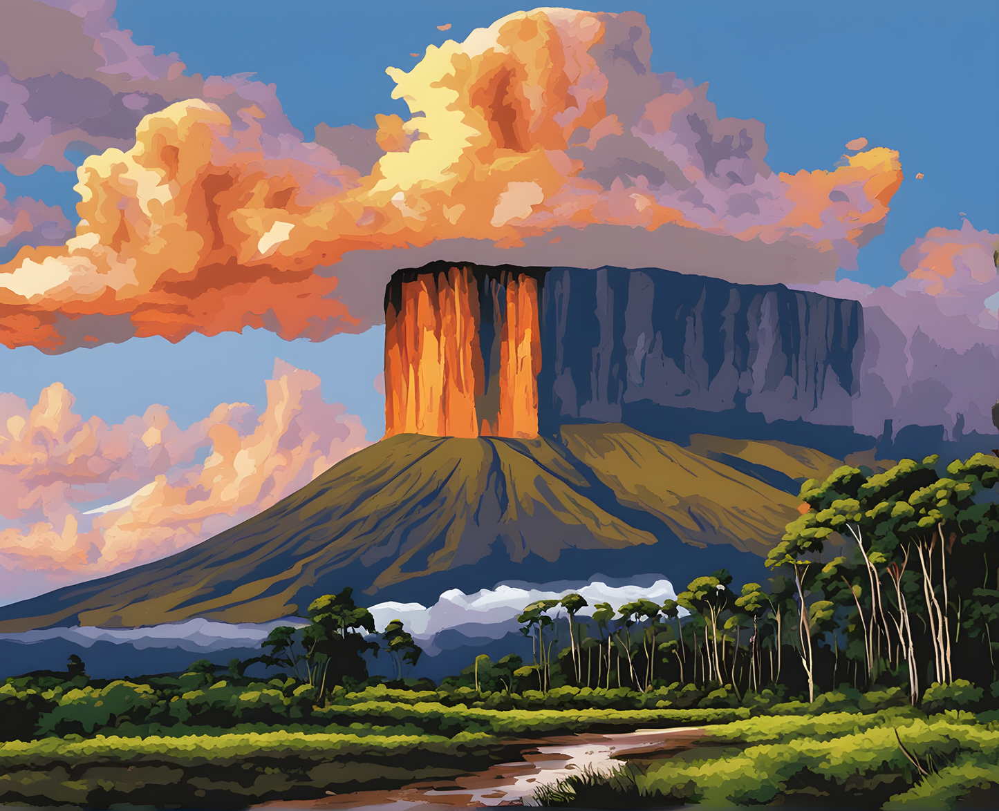 Amazing Places OD (193) - Mount Roraima, Venezuela - Van-Go Paint-By-Number Kit