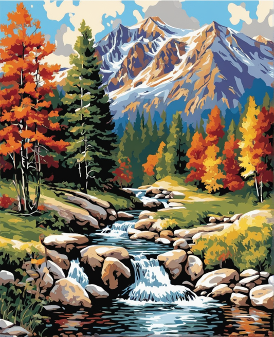 Mountain Brook (3) - Van-Go Paint-By-Number Kit