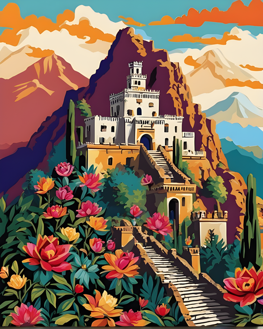 Mountain Castle (6) - Van-Go Paint-By-Number Kit