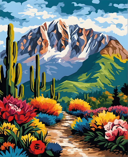 Mountain Landscape (1) - Van-Go Paint-By-Number Kit