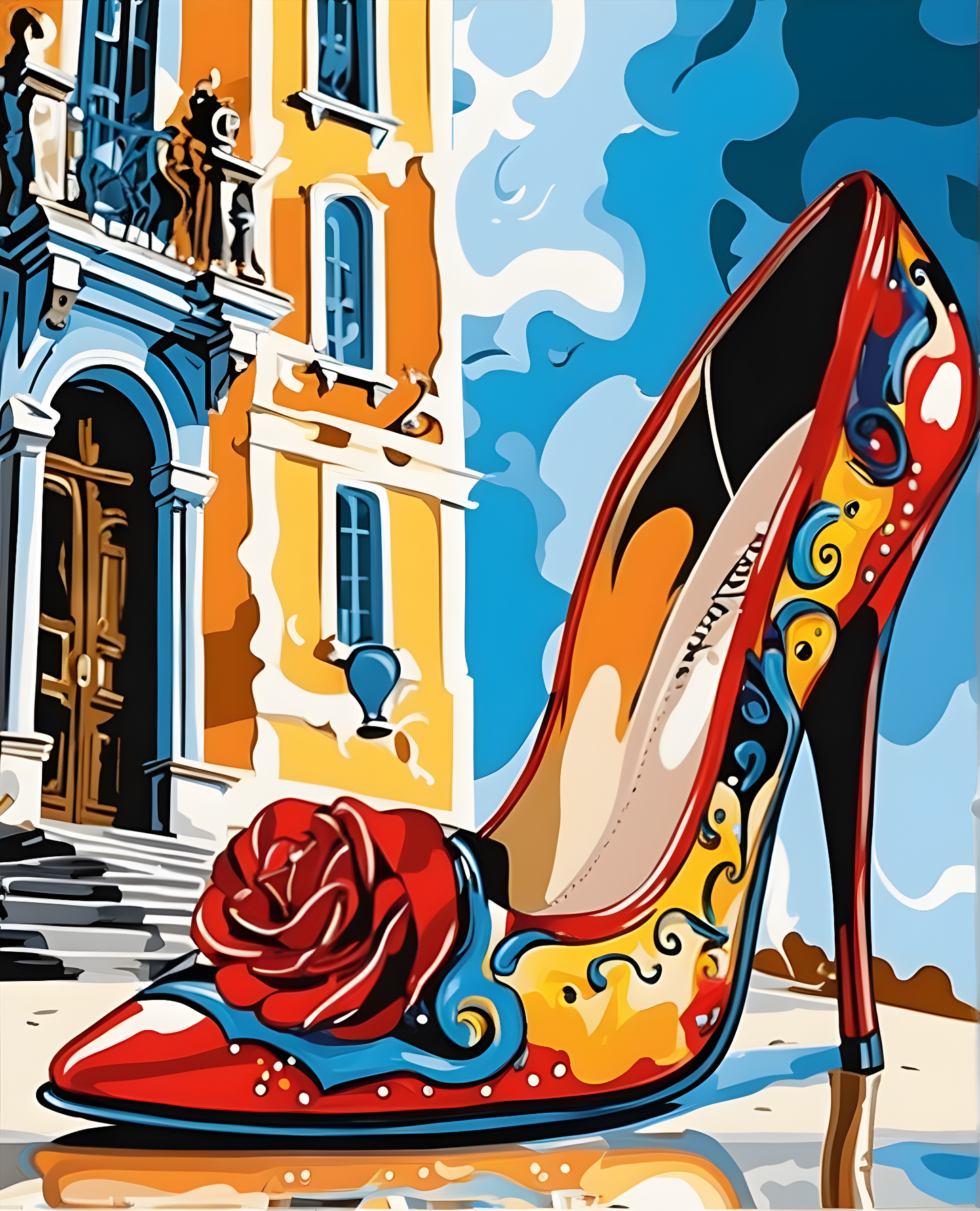 My New High Heeled Shoes (2) - Van-Go Paint-By-Number Kit