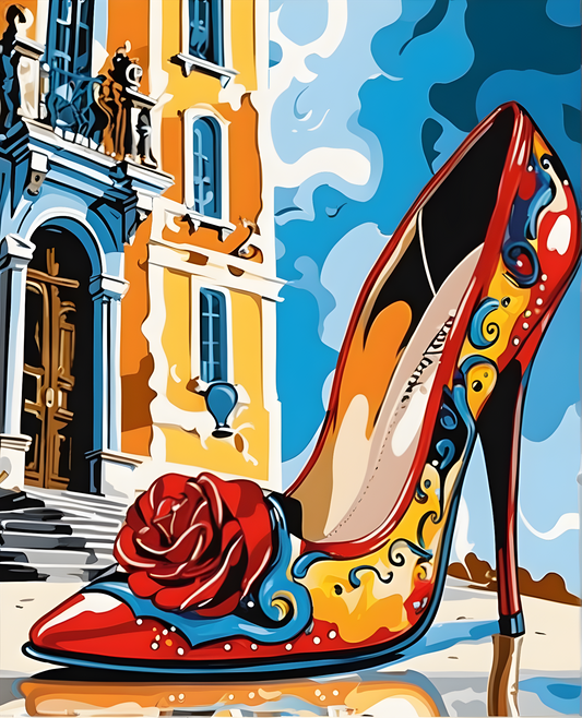 My New High Heeled Shoes (2) - Van-Go Paint-By-Number Kit