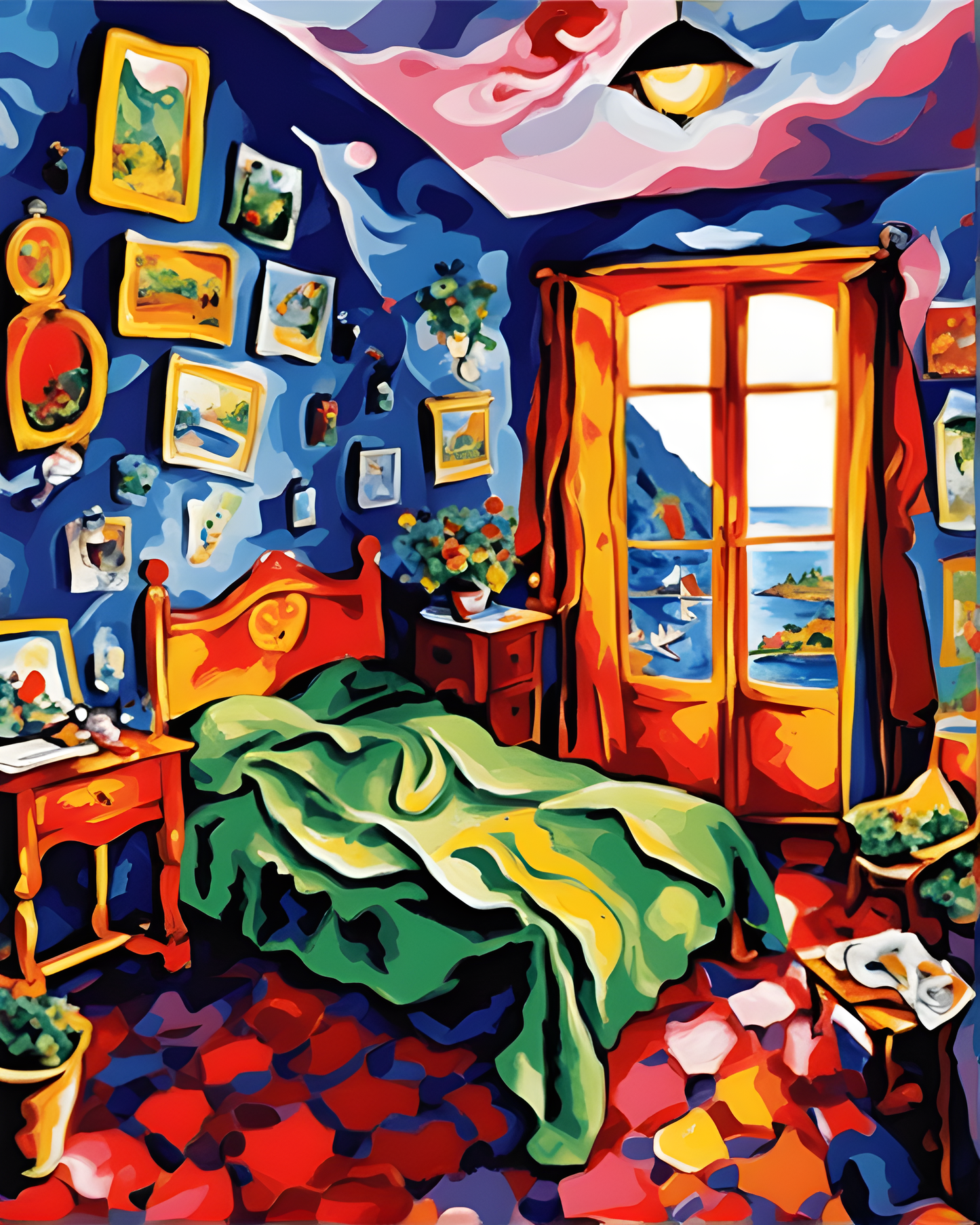 My Room in Ajaccio (2) - Van-Go Paint-By-Number Kit