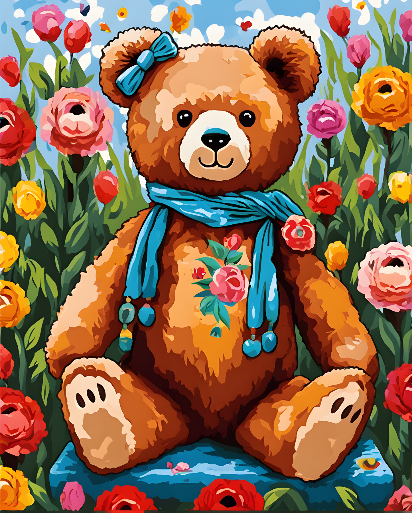 My Teddy Bear (2) - Van-Go Paint-By-Number Kit