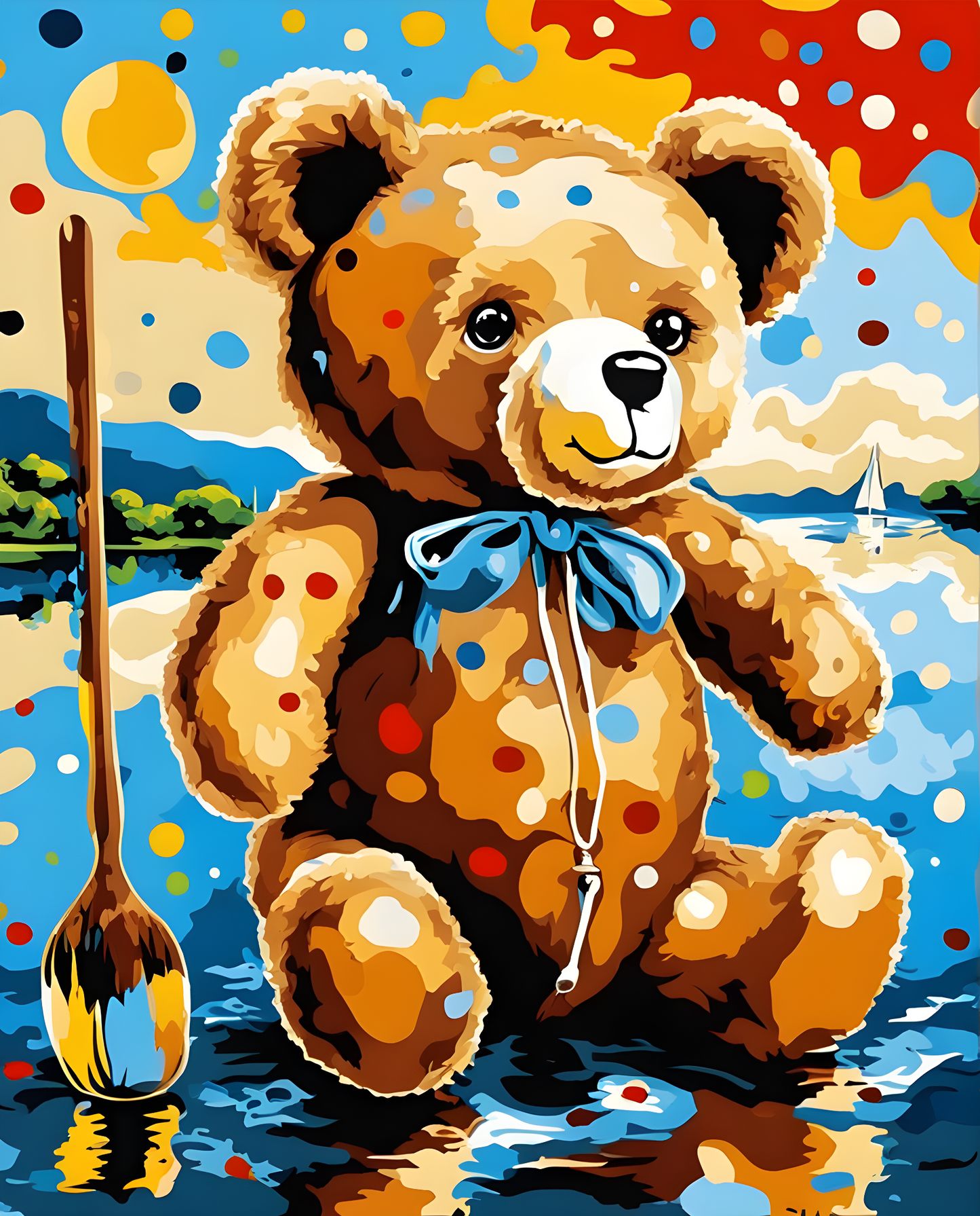 My Teddy Bear (3) - Van-Go Paint-By-Number Kit