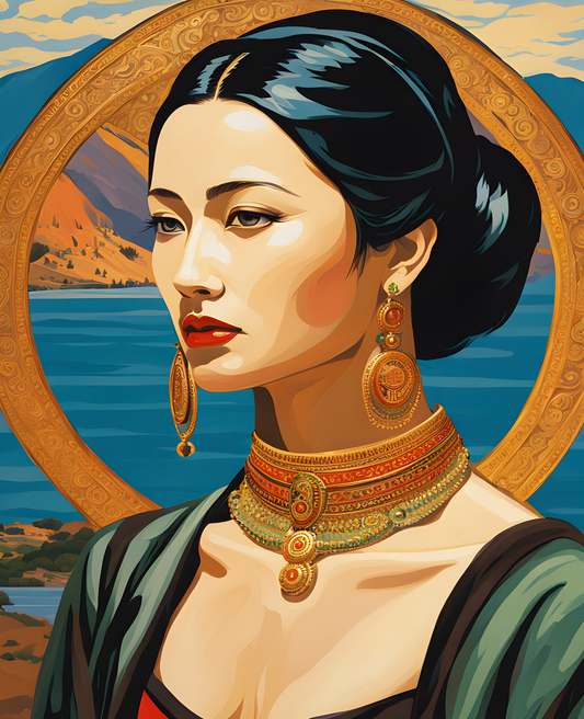 Myanmars Woman Collection PD (5) - Van-Go Paint-By-Number Kit