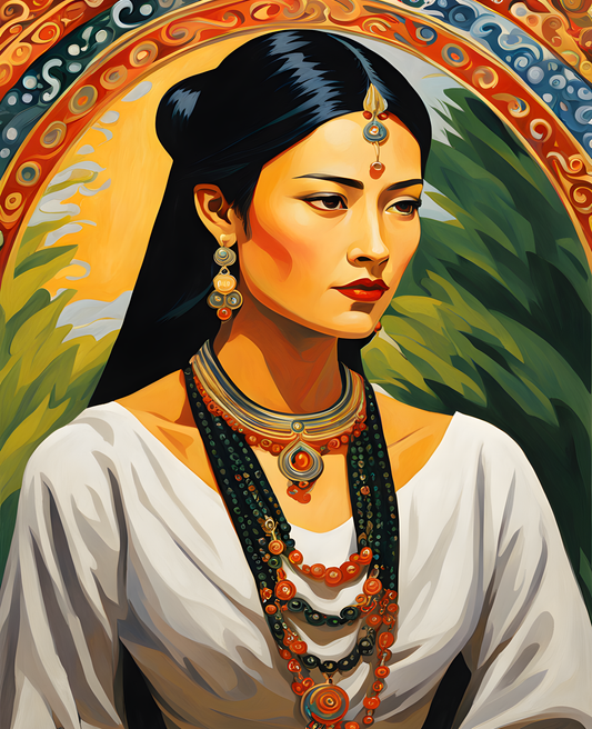 Myanmars Woman Collection PD (1) - Van-Go Paint-By-Number Kit