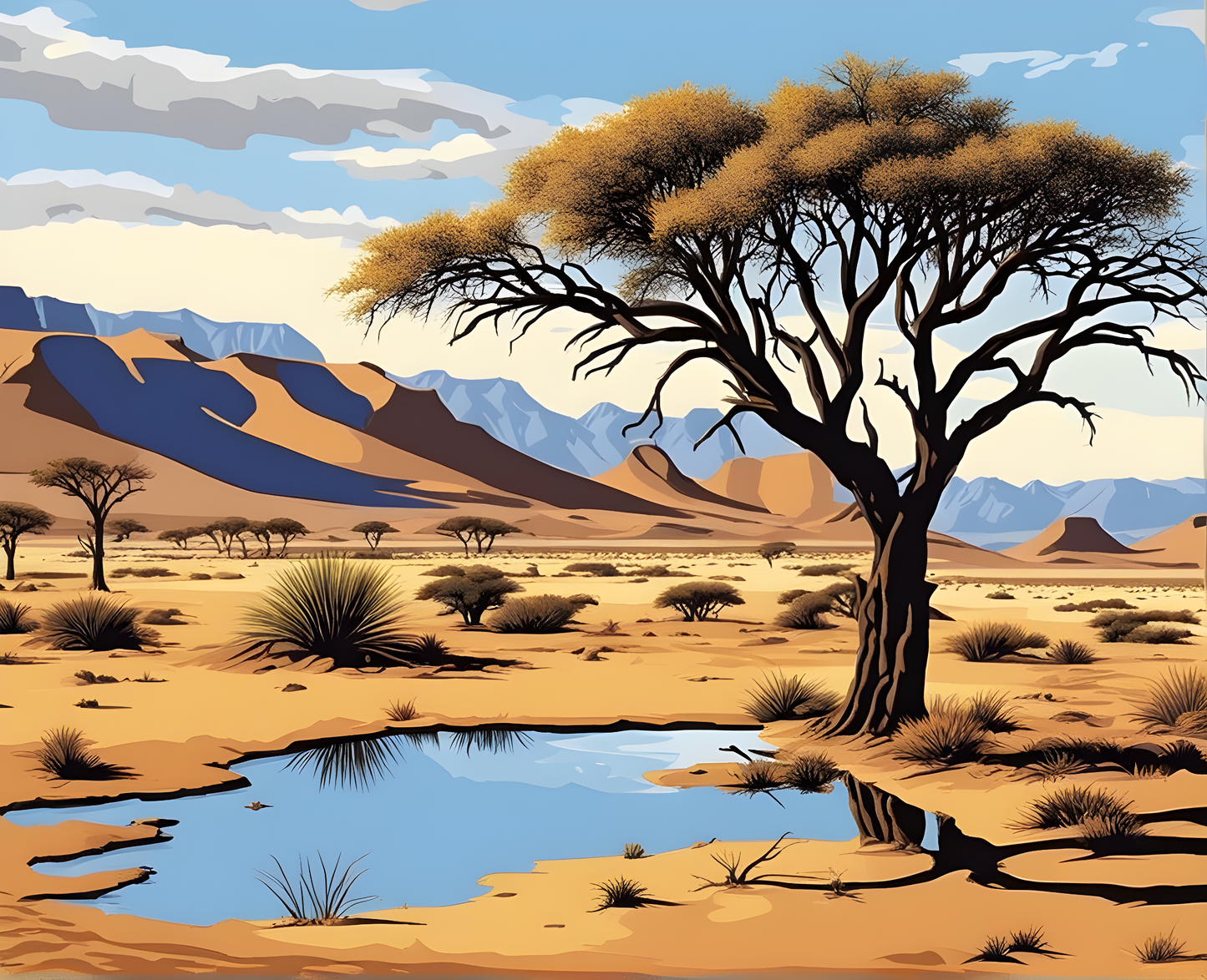 Amazing Places OD (199) - Namib-Naukluft National Park, Namibia - Van-Go Paint-By-Number Kit