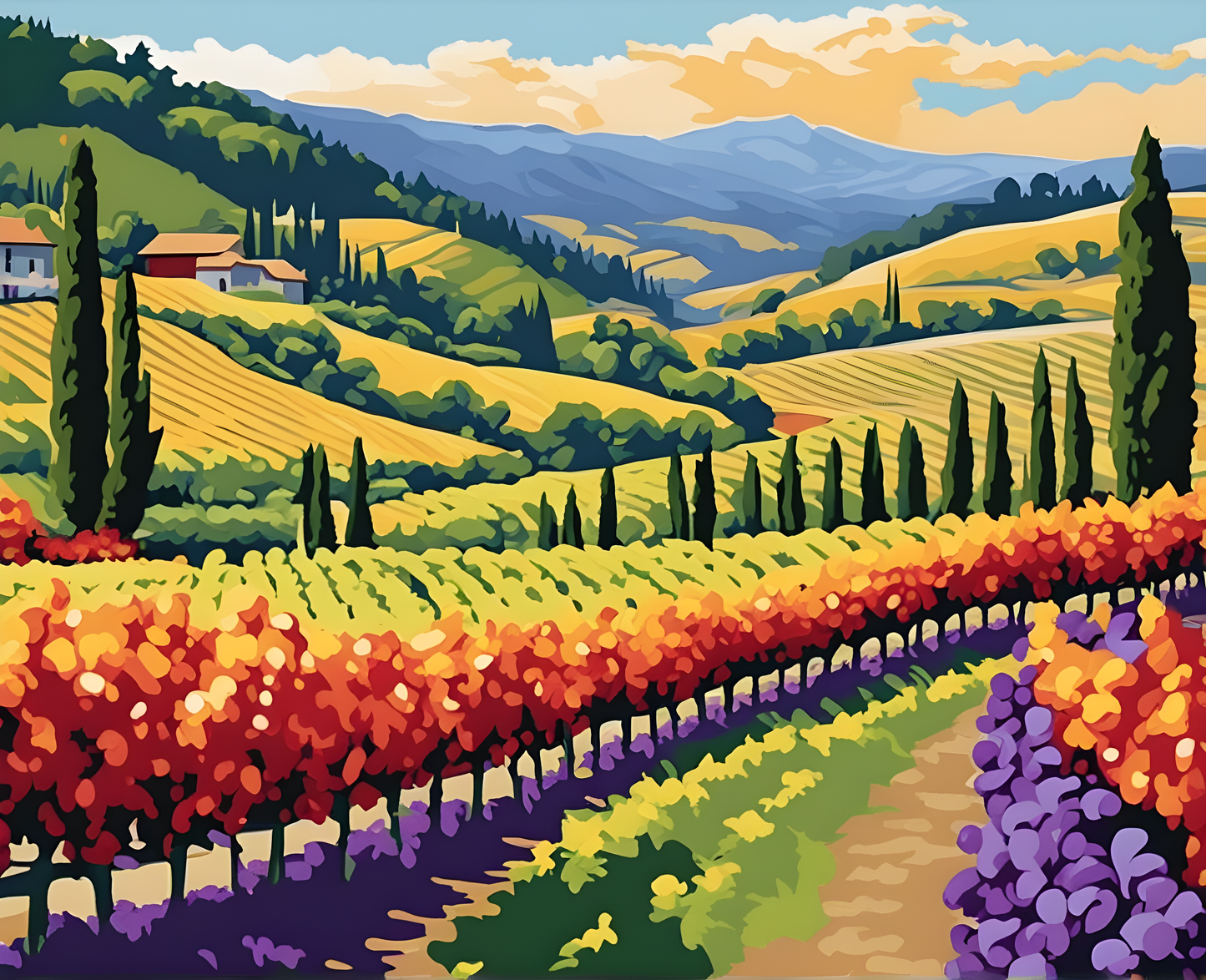Amazing Places OD (461) - Napa, California - Van-Go Paint-By-Number Kit