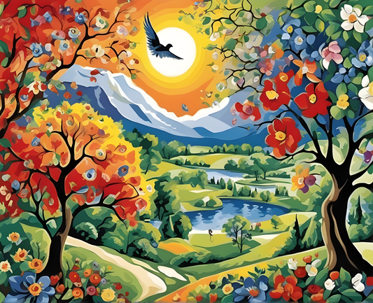 Nature Color Symphony (1) - Van-Go Paint-By-Number Kit