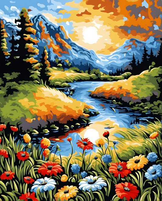 Nature Color Symphony (3) - Van-Go Paint-By-Number Kit