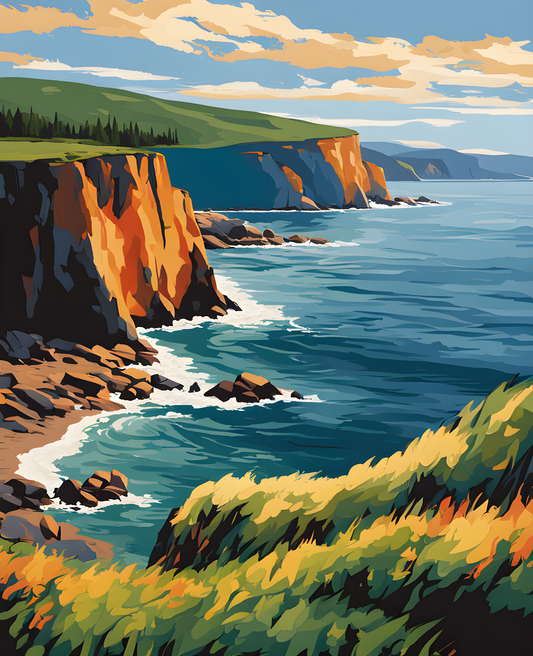 New England Headlands - Van-Go Paint-By-Number Kit