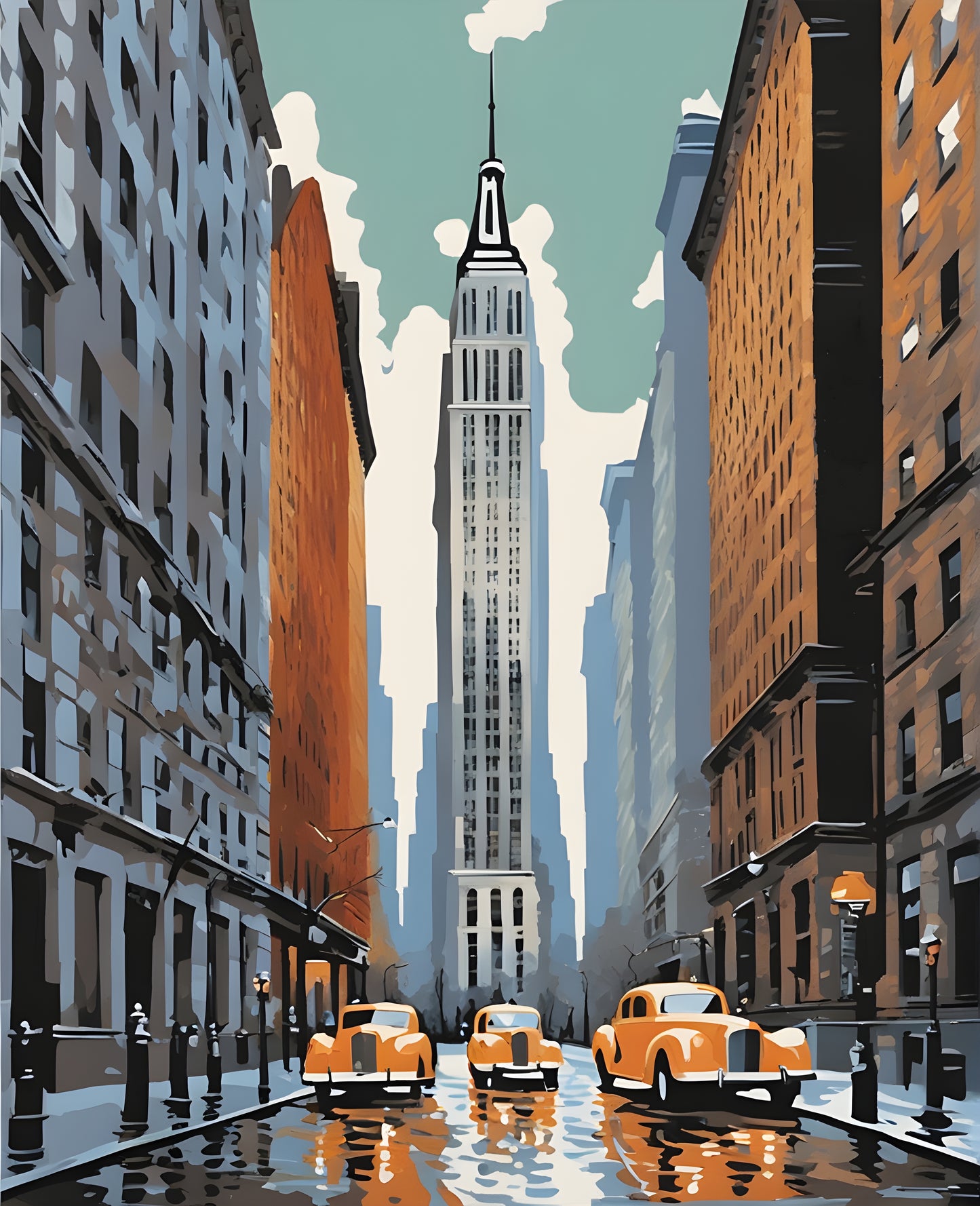 New York City (4) - Van-Go Paint-By-Number Kit