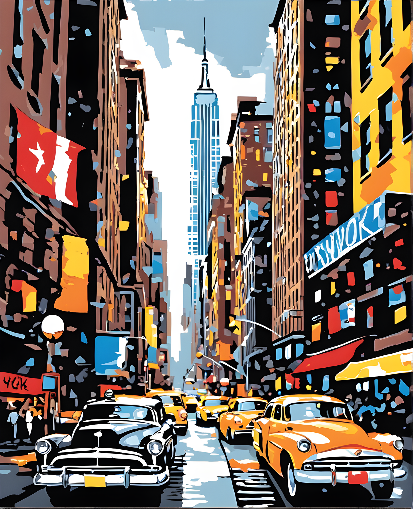 New York City (3) - Van-Go Paint-By-Number Kit