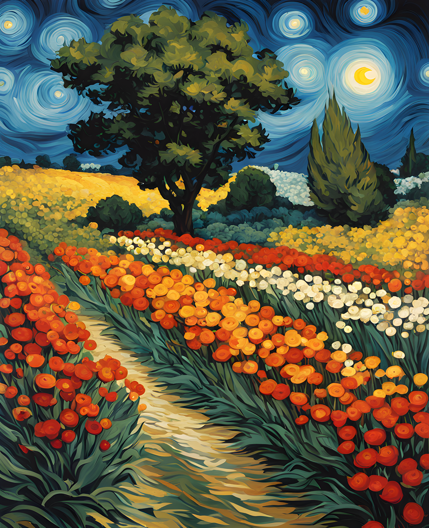 Night Bloom - Van-Go Paint-By-Number Kit