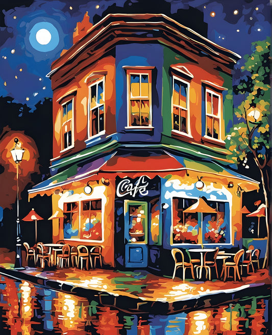Night Café (2) - Van-Go Paint-By-Number Kit