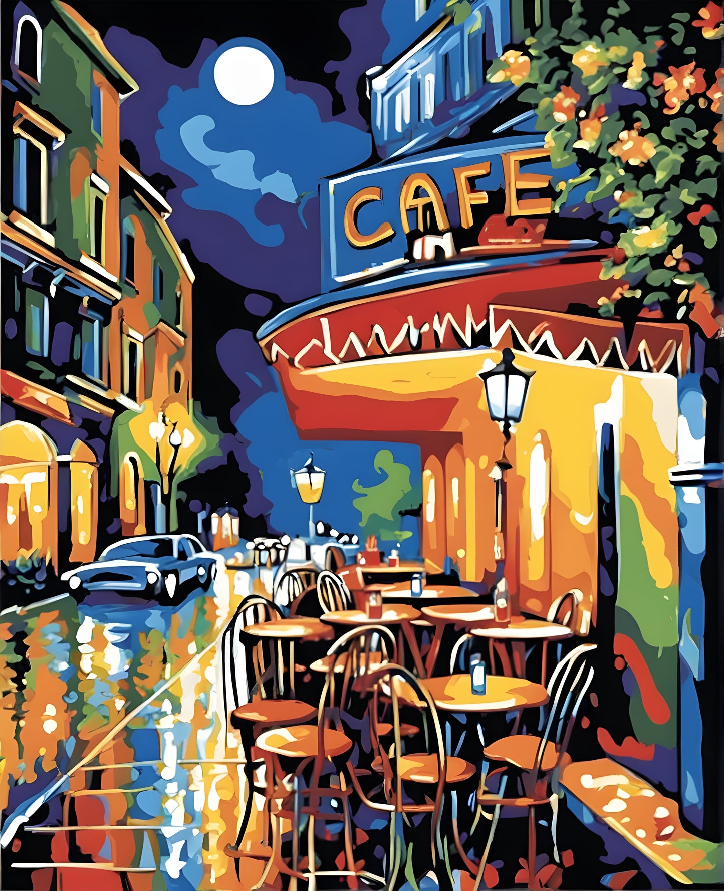 Night Café (1) - Van-Go Paint-By-Number Kit