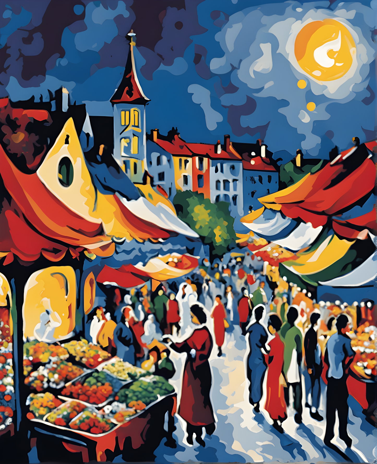 Night Market (1) - Van-Go Paint-By-Number Kit