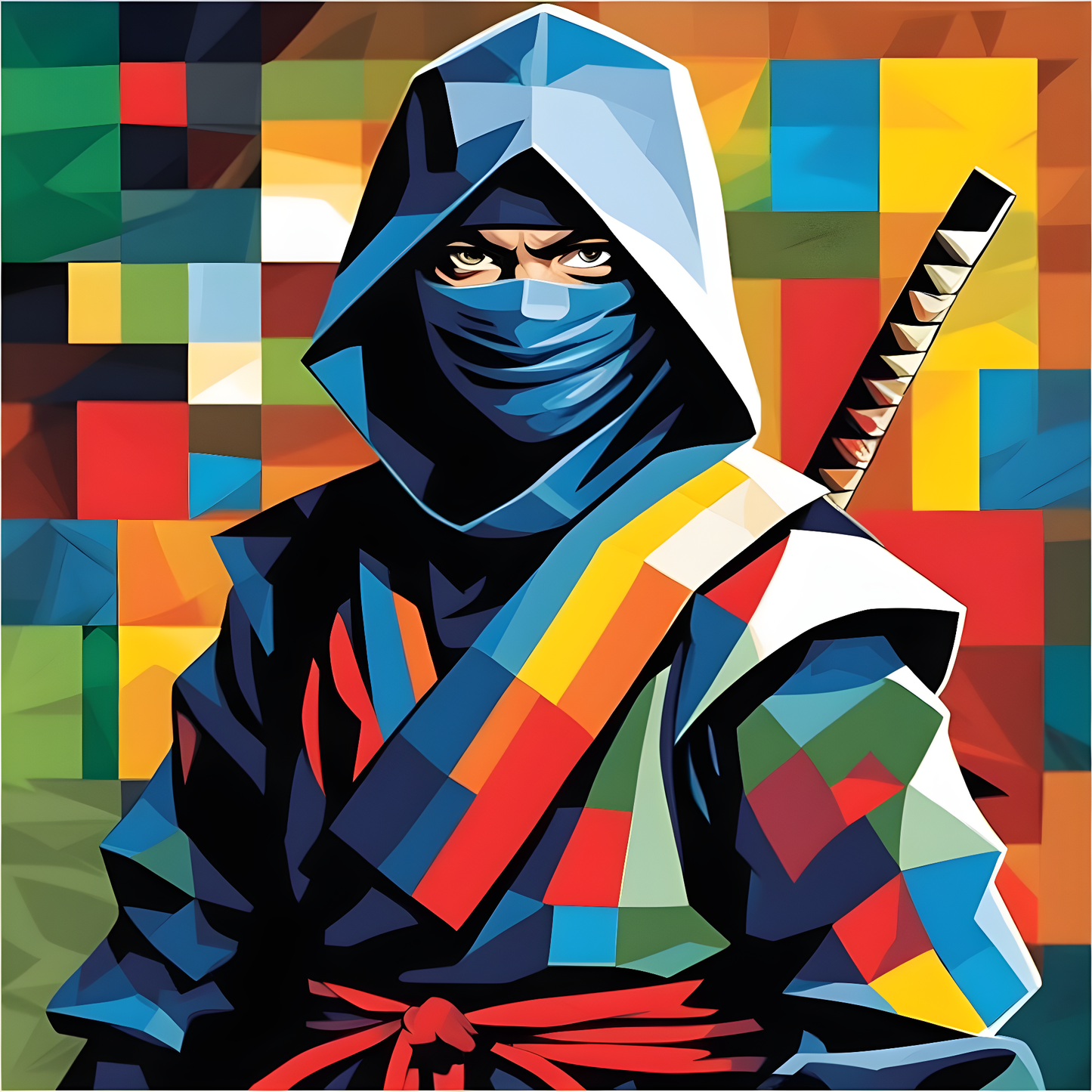 Ninja Collection (9) - Van-Go Paint-By-Number Kit