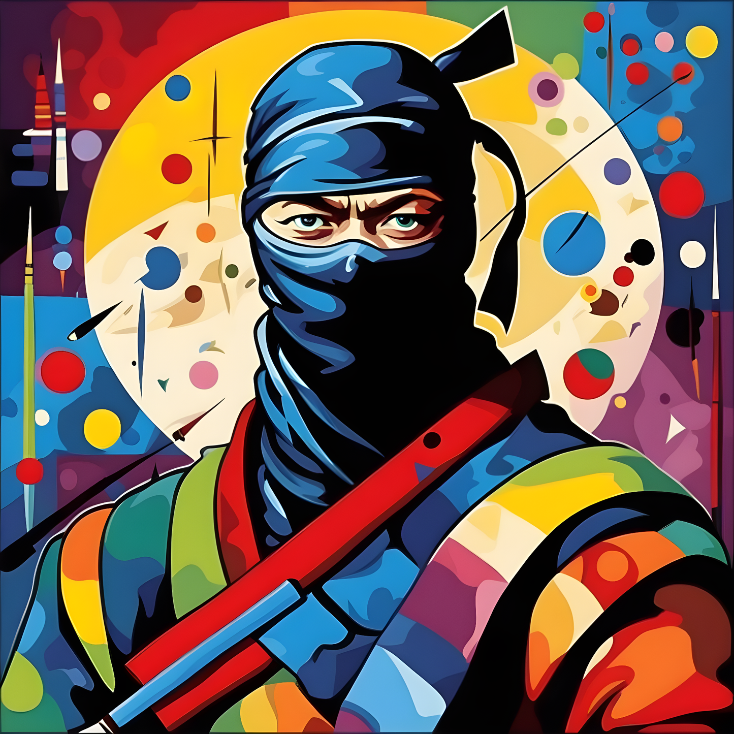 Ninja Collection (2) - Van-Go Paint-By-Number Kit