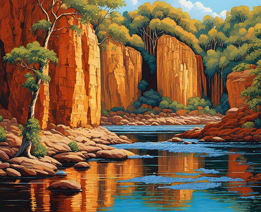 Australia Collection PD (63) - Nitmiluk National Park, NT - Van-Go Paint-By-Number