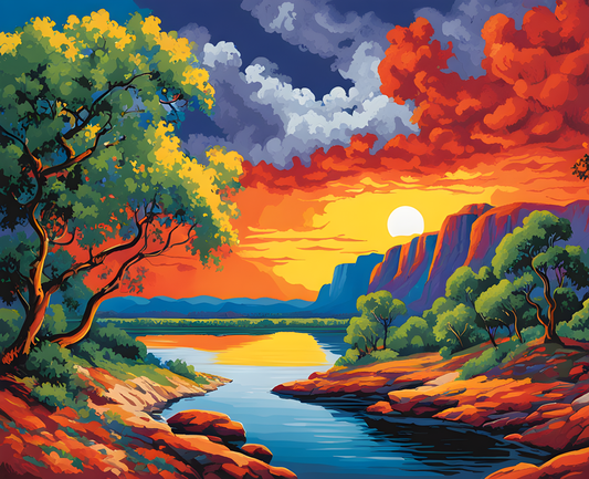 Australia Collection PD (61) - Nitmiluk National Park, NT - Van-Go Paint-By-Number