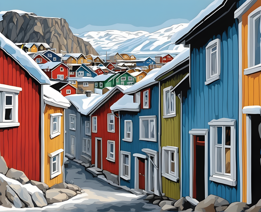 Amazing Places OD (208) - Nuuk, Greenland - Van-Go Paint-By-Number Kit