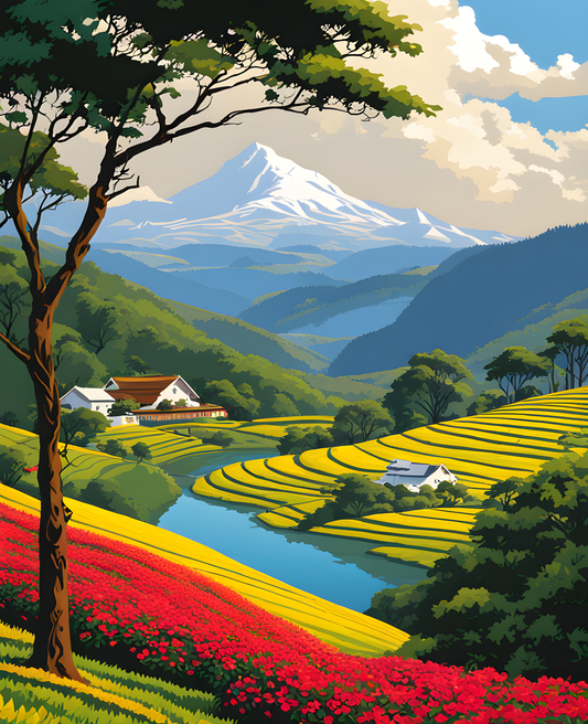 Sri Lanka Collection PD (1) - Nuwara Eliya -  Van-Go Paint-By-Number Kit