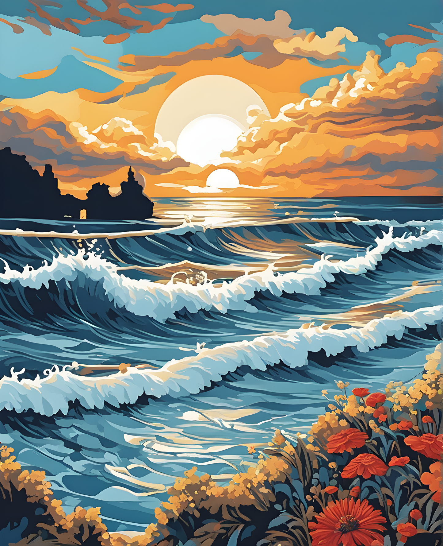 Ocean - Van-Go Paint-By-Number Kit