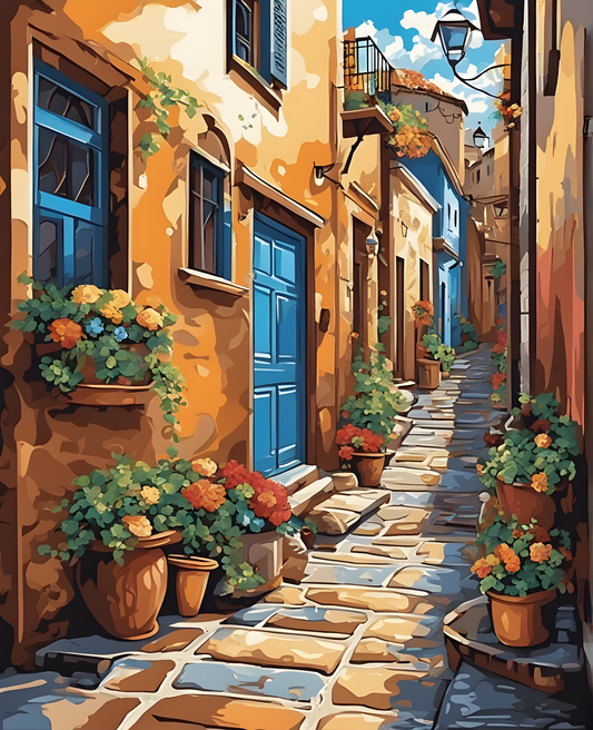 Old City Alley (1) - Van-Go Paint-By-Number Kit