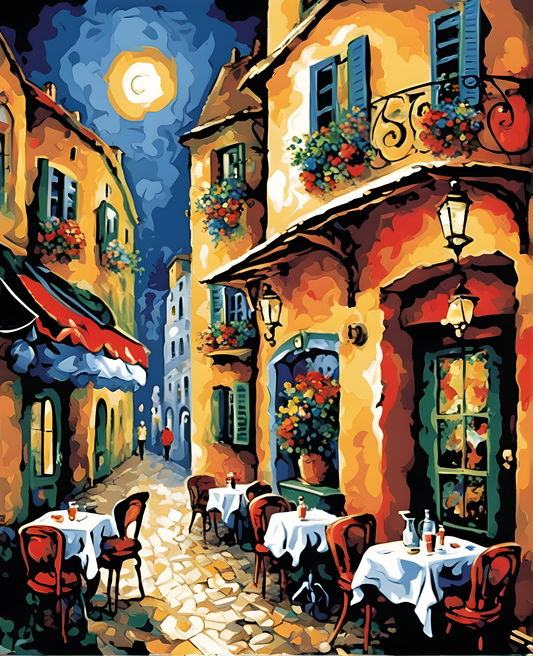 Old City Café (3) - Van-Go Paint-By-Number Kit