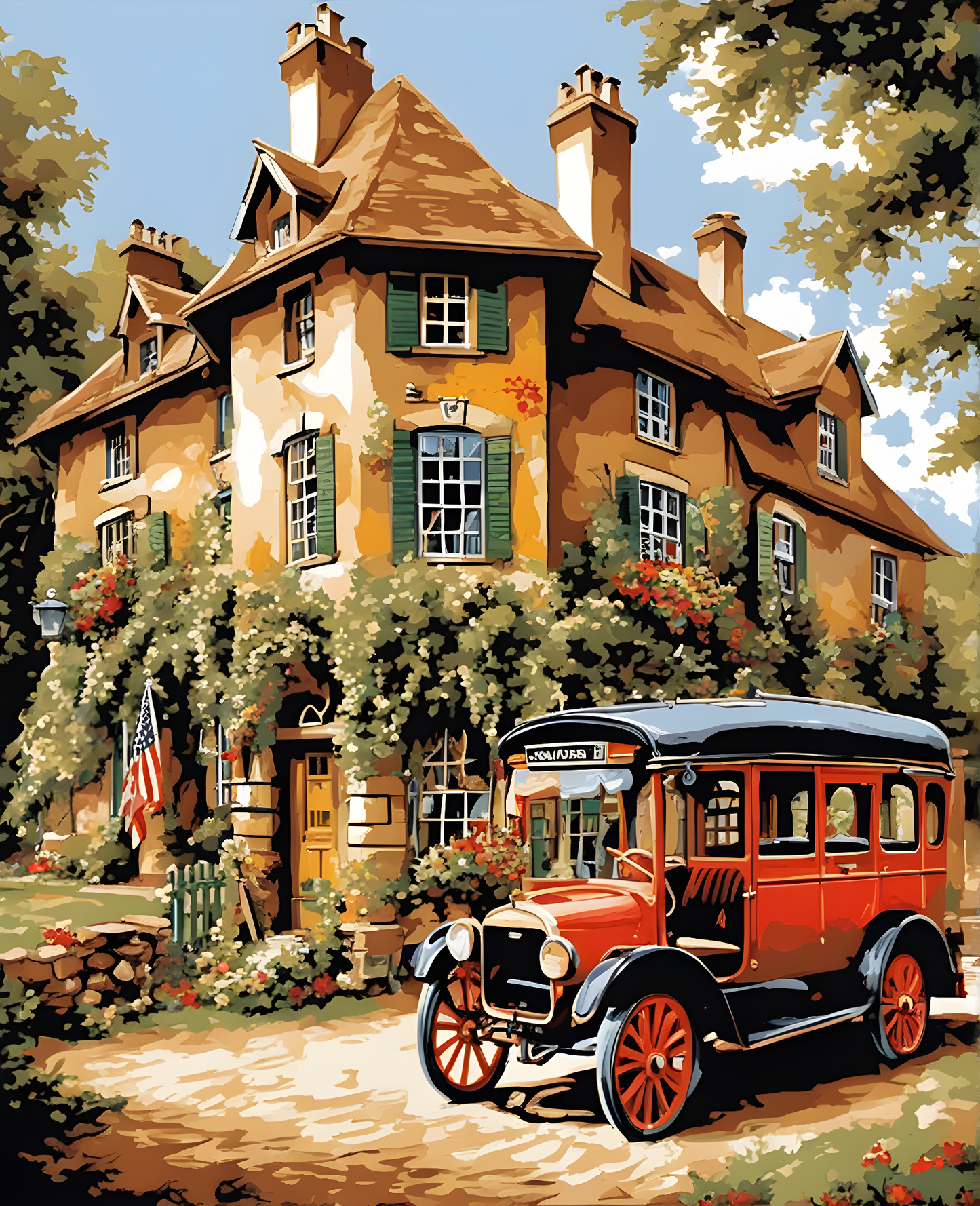 Old Coach Inn (2) - Van-Go Paint-By-Number Kit